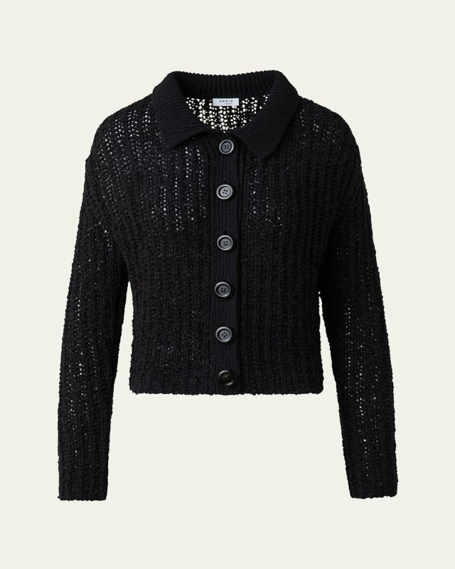 Summer Tweed Knit Boxy Cardigan